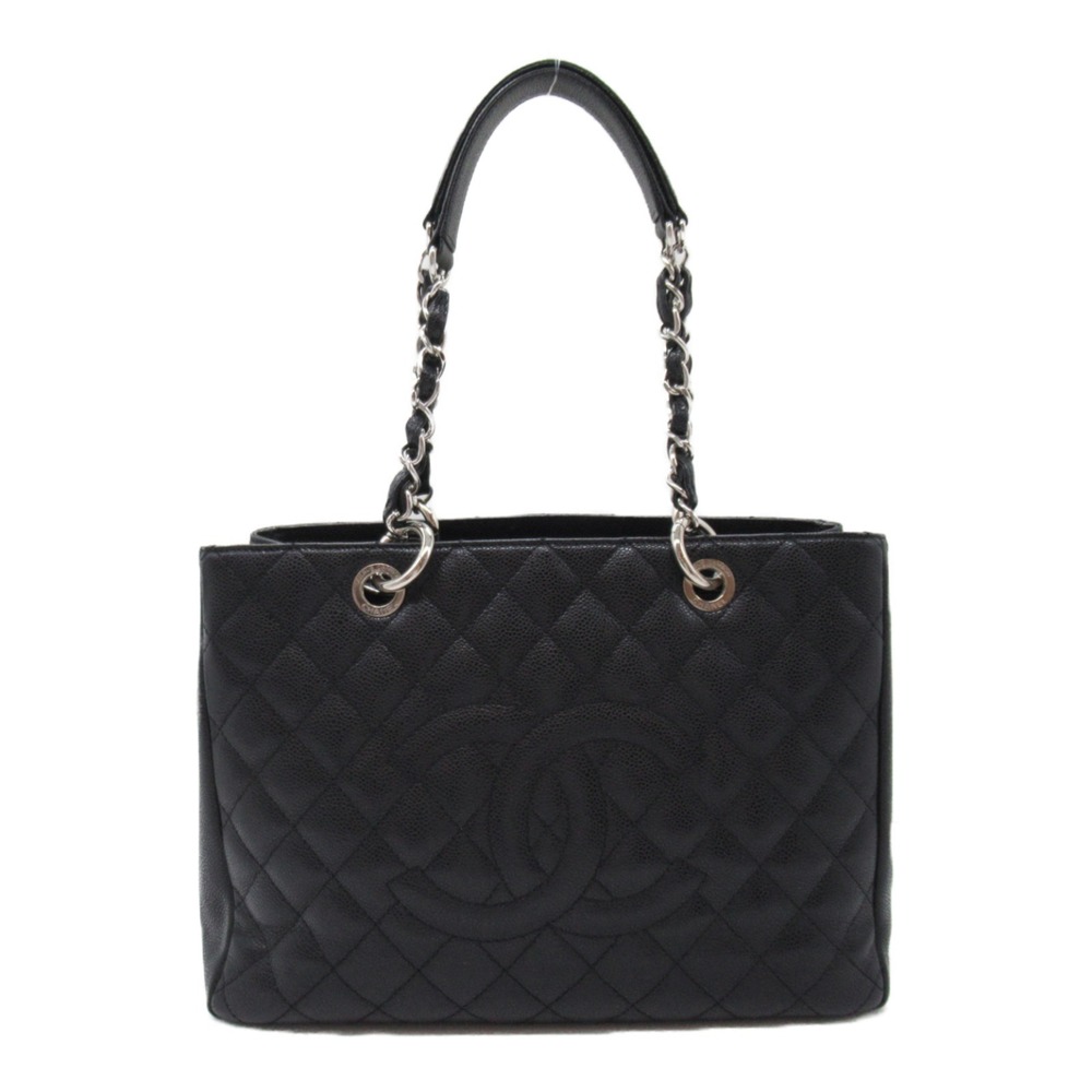 Chanel GST Tote Bag Caviar Skin Black